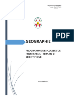 PROGRAMME GEOGRAPHIE 1re A C D