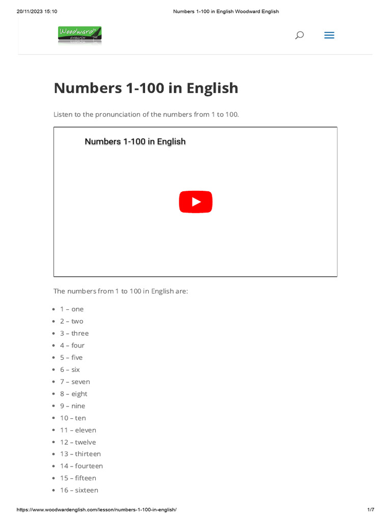 1 TO 100 NUMBERS IN ENGLISH WORDS PDF DOWNLOAD intelligence overview