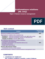 2.7 Industrial and Employee Relation