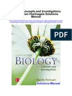 Biology Concepts and Investigations 3rd Edition Hoefnagels Solutions Manual