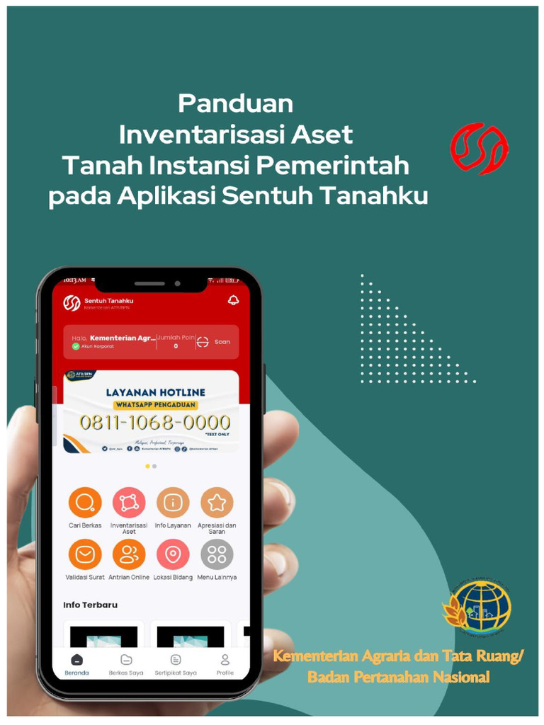 Panduan Aplikasi Sentuh Tanahku | PDF