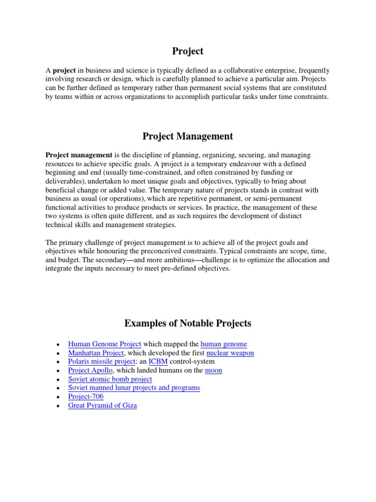 Project Management | PDF | Project Manager | Project Management