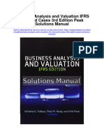 Business Analysis and Valuation Ifrs Text and Cases 3rd Edition Peek Solutions Manual