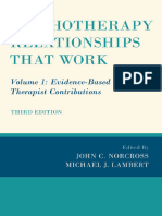 Psychotherapy Relationships That Work Volume 1 Evidence-Based Therapist Contributions (John C Norcross Michael J. Lambert)