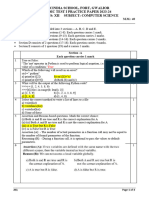 XII CS PT1 Practice Paper