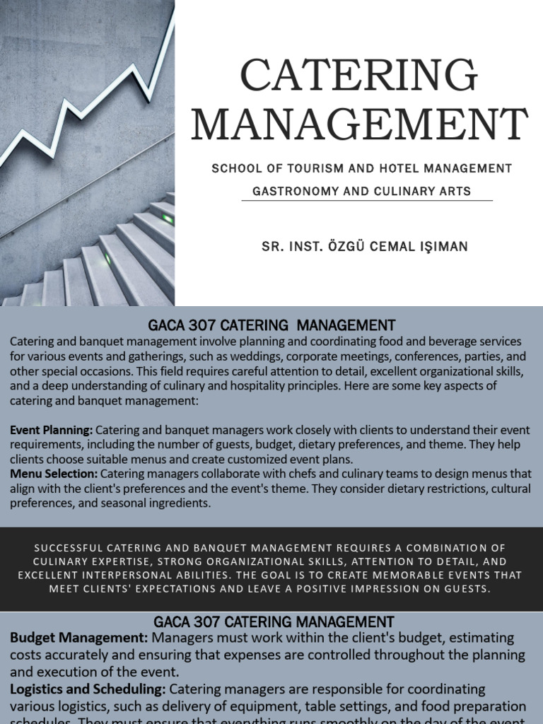 Catering Management Essentials | PDF | Nutrition | Diet & Nutrition