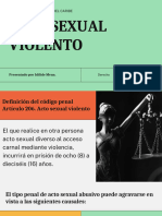 Acto Sexual Violento: Universidad Autónoma Del Caribe