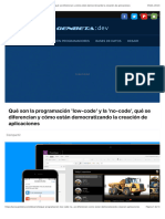 Qué Son La Programación Low-Code y La No-Code