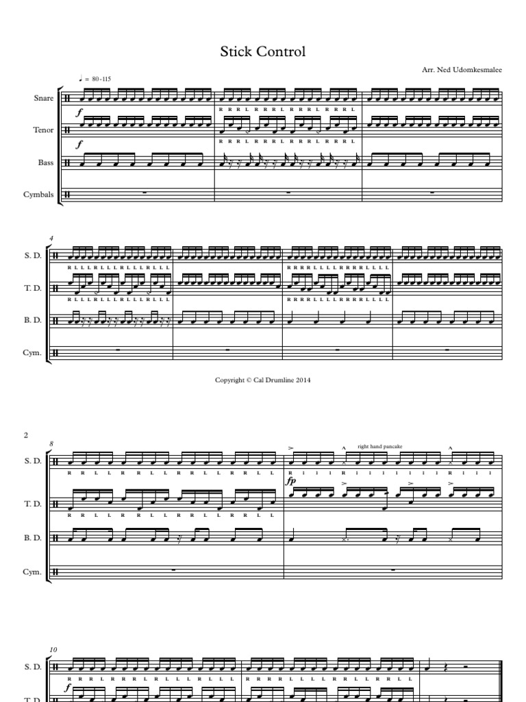 Stick Control Score | PDF