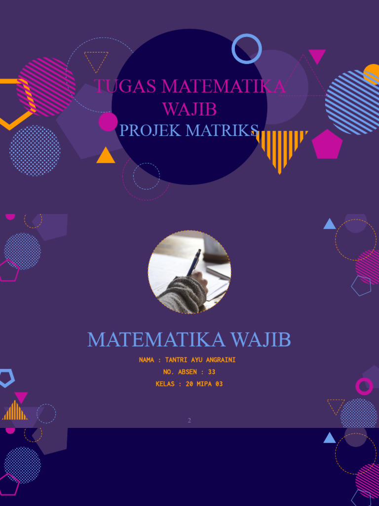 Tugas Matematika: Pengantar Matriks | PDF