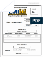 Informe de La Masa de Tierra Paralelo 1a