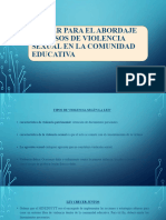 Taller para El Abordaje de Casos de Violencia