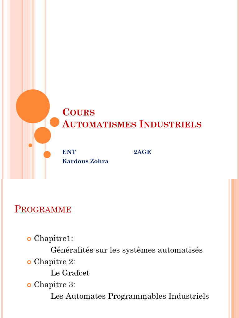 Introduction aux Automatismes Industriels | PDF | Capteur | Sciences ...