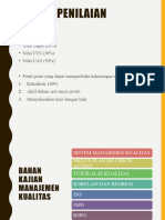 Sistem Penilaian: Nilai Tugas (20%) Nilai UTS (30%) Nilai UAS (50%)