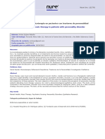 Vivencia de La Musicoterapia en Pacientes Con Trastorno de Personalidad