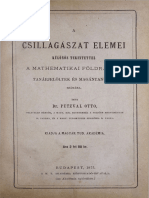 Petzval, Ottó (1875) Csillagászat Elemei, Különös Tekintettel A Mathematikai Földrajzra Tanárjelöltek És Magántanulók Számára