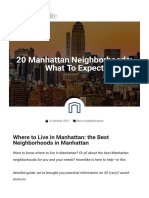 20 Manhattan Neighborhoods - What To Expect - Homelike