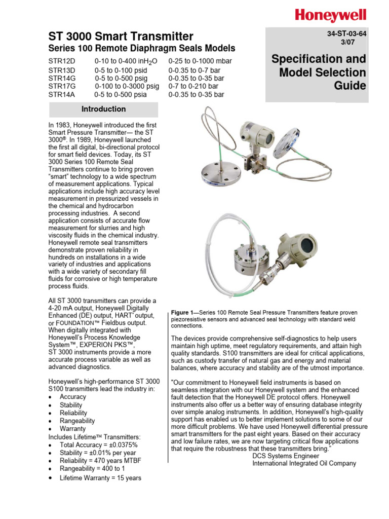 34 ST 03 64 | PDF | Pressure Measurement | Calibration