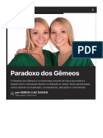 Paradoxo Dos Gêmeos - Gamma