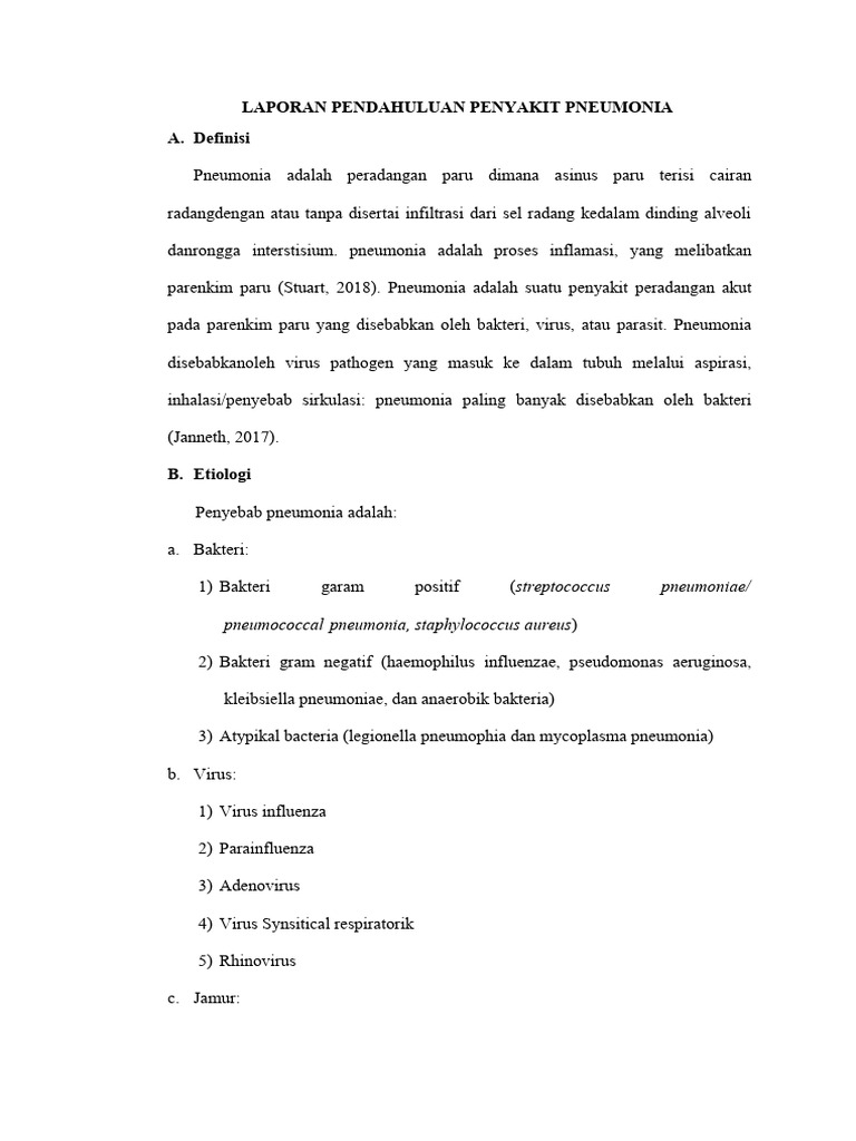 Panduan Lengkap Penyakit Pneumonia | PDF | Kesehatan Holistik | Sains ...