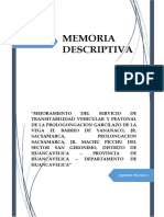 Memoria Descriptiva 01 San Geronimo
