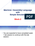 Machine - Assembly Languages (Week-2)