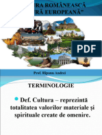 Lectia 3 Prezentare - Cultura - Romaneasca - Cultura - Europeana - Cls. - 11