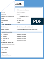 Carlos Giovany Pérez Hernández Curriculum MODERno