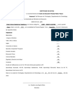 Certificado de Nota Nuevo Amanecer 2025