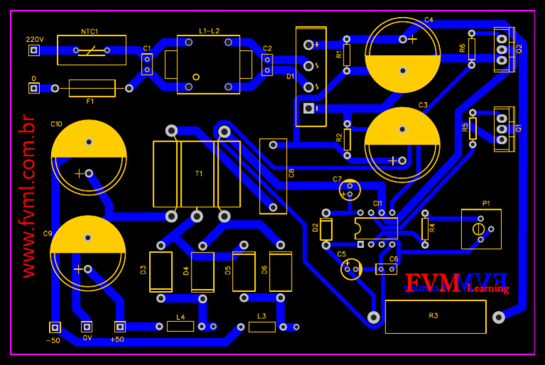 pcb-pci-fonte-chaveada-smps-sim-trica-com-ir2153-e-irf840-2-x-50v