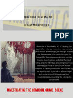 Homicide Crime Scene Analysis