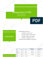 Management of ASD