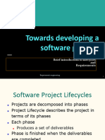 Project Lifecycle and Introduction To Requirements