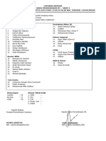 Laporan Absensi Petugas Riksa III Grup 2 t2 Kedatangan