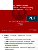 Tema 3. Fordismo y Postfordismo - Presentacion Sociologia General 2022-23 Bloque I Prof. Jeisson Martinez