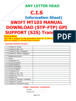 Swift MT103 Manual Download-Cis-Template