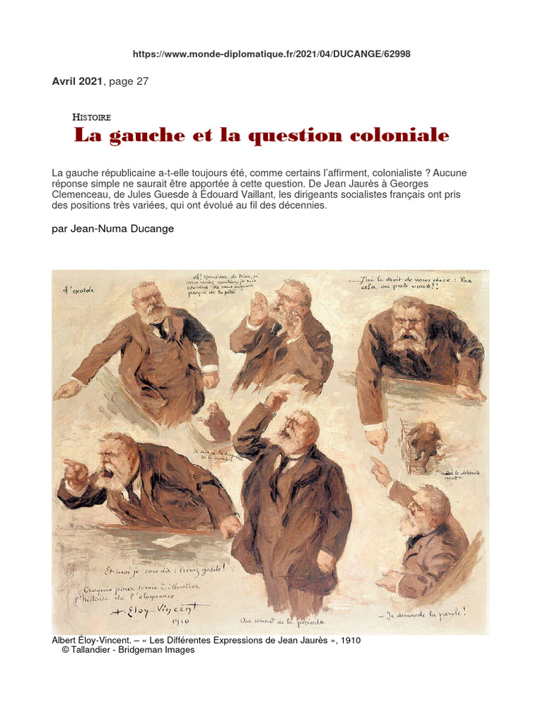 La gauche républicaine et le colonialisme | PDF | Socialisme | Révolutions