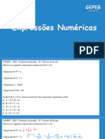 GEPEB - Expressões Numéricas