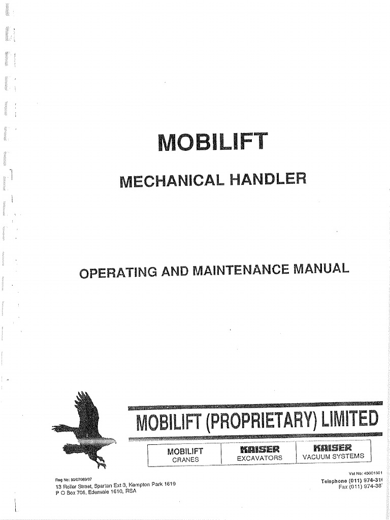 Operating and Maintenance Manual | PDF