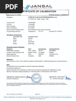 Electrical Cold Test Report