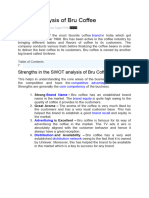 SWOT analysis of Bru Coffee