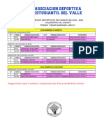 Fecha 1 Fútbol Femenino U18 RECTIFICADO