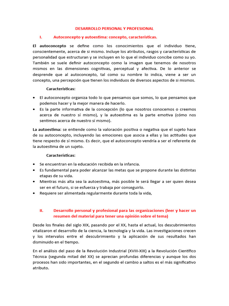 Desarrollo Personal y Profesional | PDF | Aprendizaje | Mente