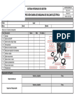 HS - FMT.SIG.P009.6.19 Formato de Inspección de Máquina de Soldar