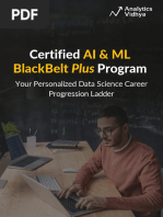 Certified AI & ML BlackBelt Plus Program Brochure