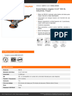 Esmeriladora Angular 4-1/2" 950 W, Industrial, Truper: CÓDIGO: 12872 CLAVE: ESMA-4590N