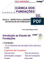 Aula 9 - Aspectos A Considerar Na Escolha Da Fundação