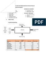 Informe de Chocolate Dulce Original