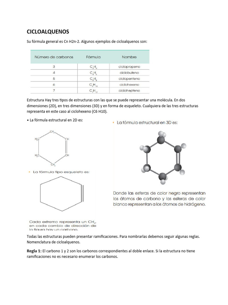 Cicloalquenos y Cicloalquinos PDF Compuestos químicos Ciencia de