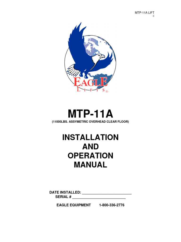 Eagle Lift MTP11A PDF Elevator Nut (Hardware)